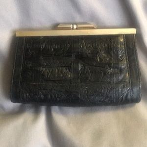 Vintage leather coin wallet